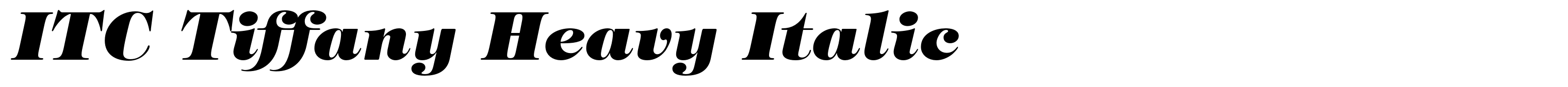 ITC Tiffany Heavy Italic